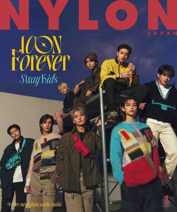 NYLON杂志《NYLON JAPAN(ナイロン ジャパン) 2023年 1月号 【表紙：Stray Kids / guys表紙：町田啓太】》高清全本下载