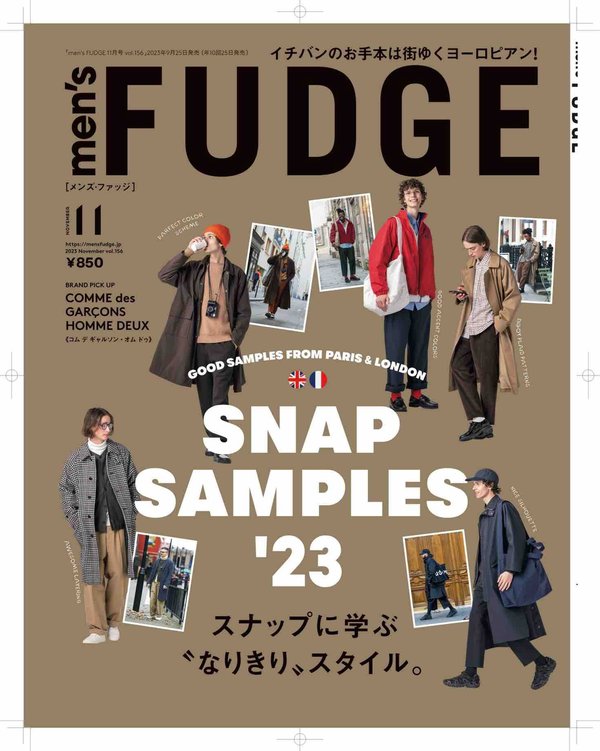 men's FUDGE杂志《men's FUDGE - メンズファッジ- 2023年11月号Vol.156