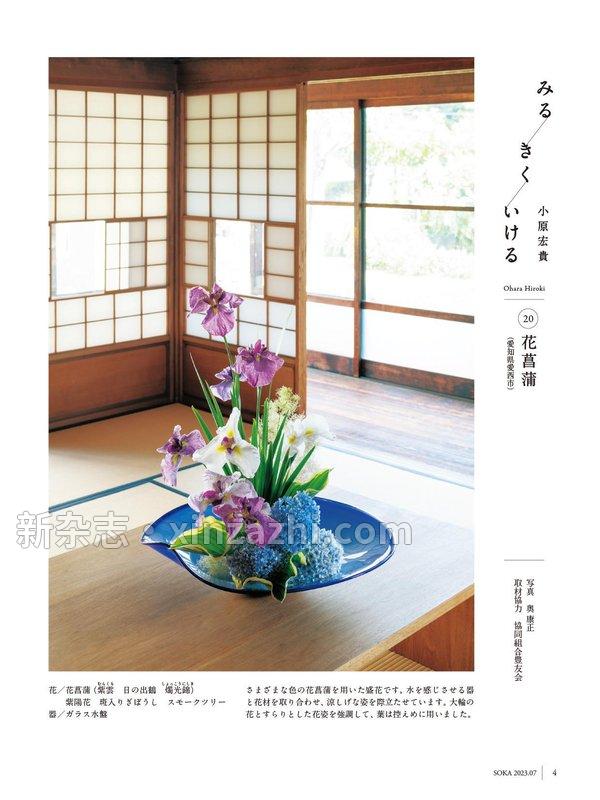 [图片4]-小原流插花杂志《小原流挿花[オハラリュウソウカ]2023年7月号【雑誌】》高清全本下载插图-新杂志-提供高质量日系杂志